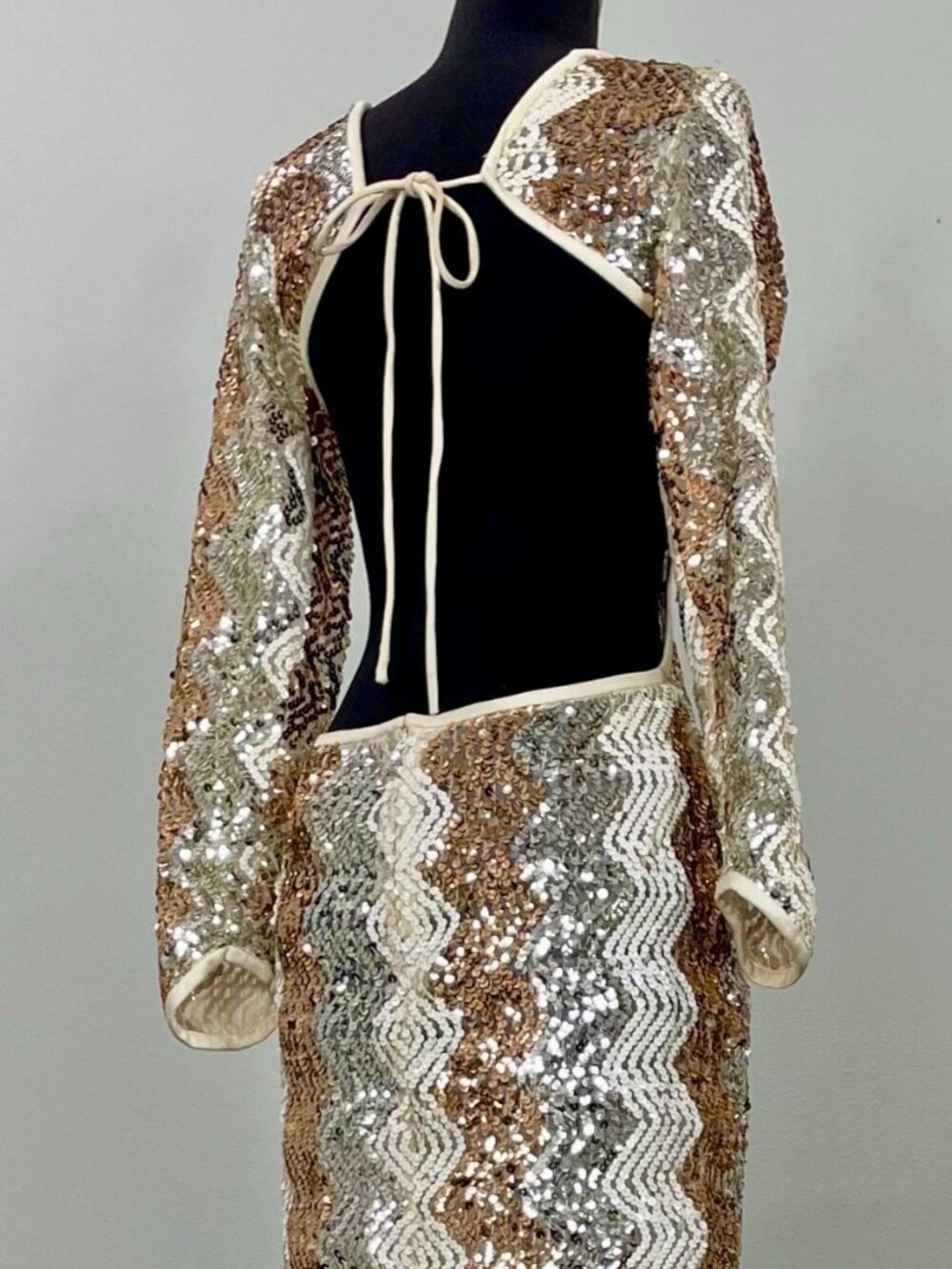 Missoni Vintage Sequin Backless Gown - Picture 4 of 15